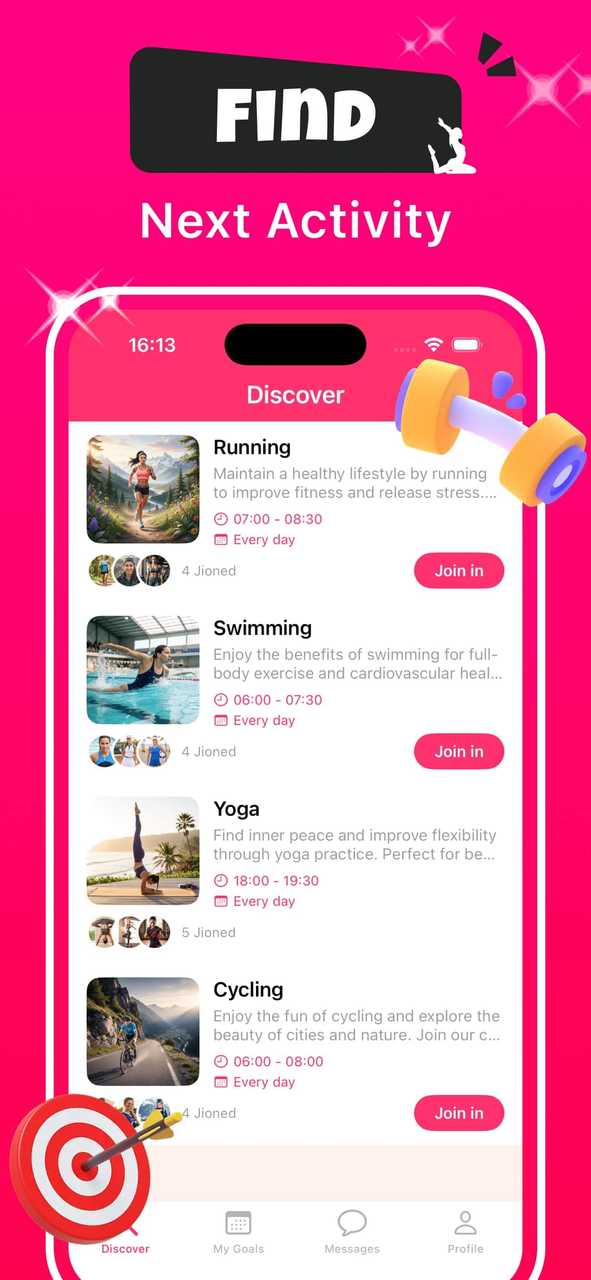 Fita App Interface 1